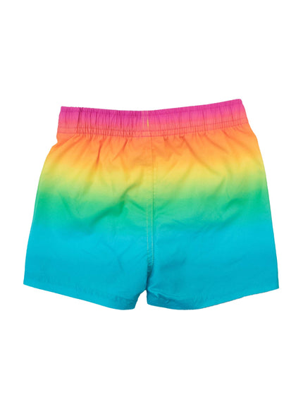 Boys Neon Sunset Swim Trunks