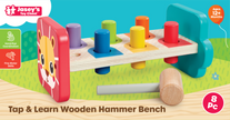 Tap & Learn Wooden Hammer Bench Toy