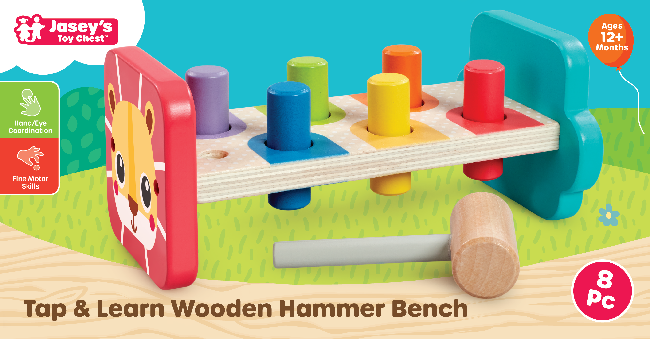 Tap & Learn Wooden Hammer Bench Toy