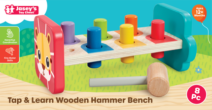 Tap & Learn Wooden Hammer Bench Toy