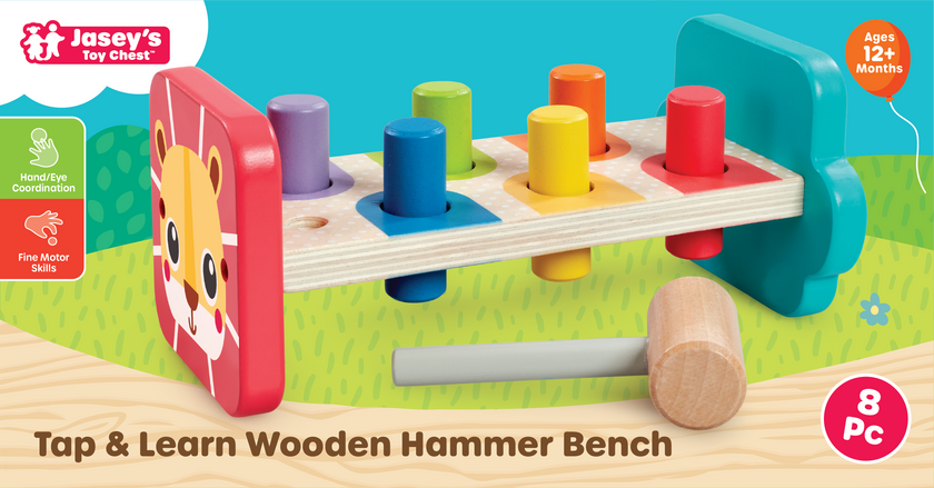 Tap & Learn Wooden Hammer Bench Toy