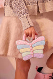 Butterfly Glitter Crossbody Bag