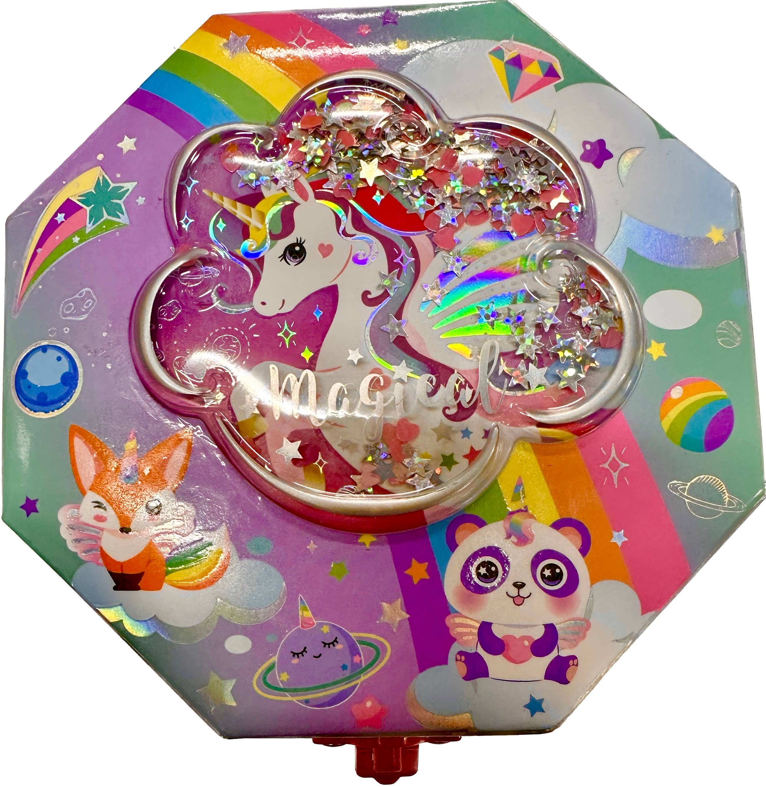 Musical Jewelry Box with Figurine, Glow in the Dark