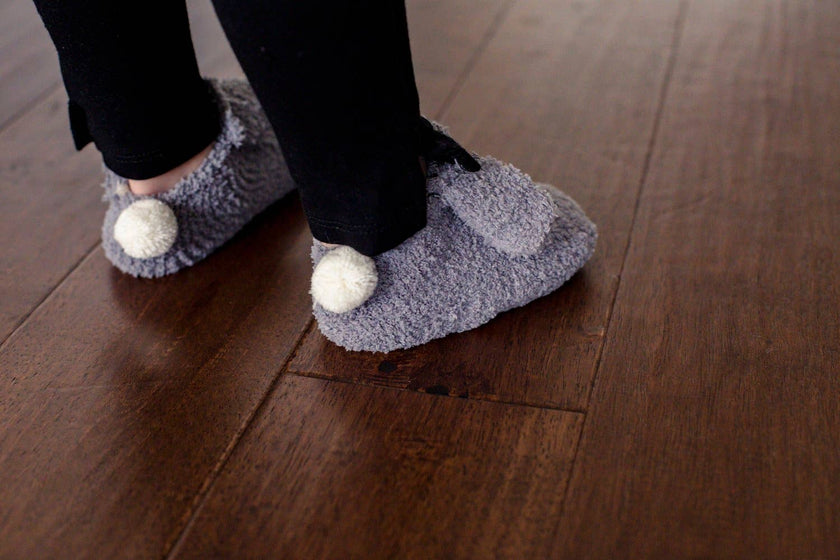 Fuzzy Easter Bunny Socks