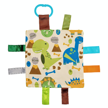 Dinosaur Learning Lovey Crinkle Tag Sensory Toy 8