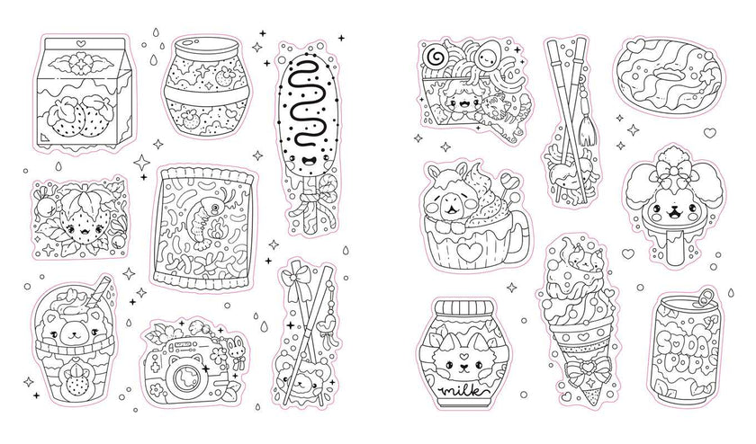 PopSticker! K-Pop Color You Own Sticker Book