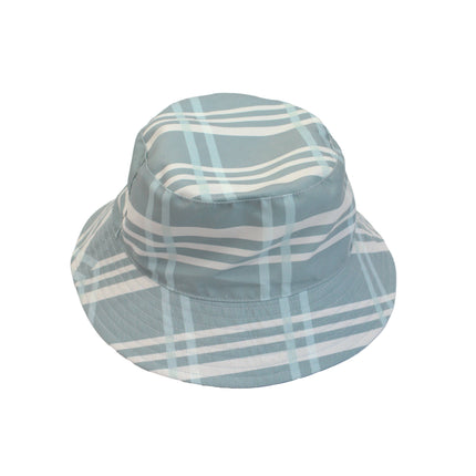 Blue Plaid Reversible Bucket Hat