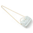 Girls Tweed Jumbo Pearl Bow Handbag