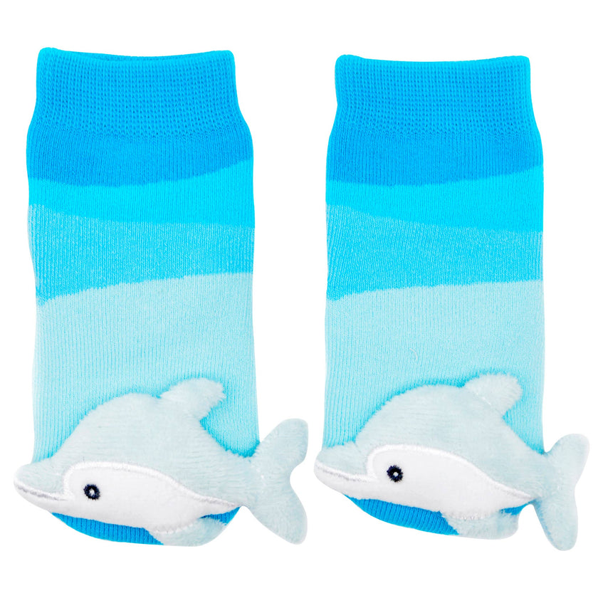 Baby Dolphin Rattle Socks