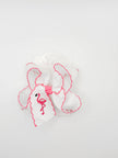 Flamingo Embroidered Hair Bow