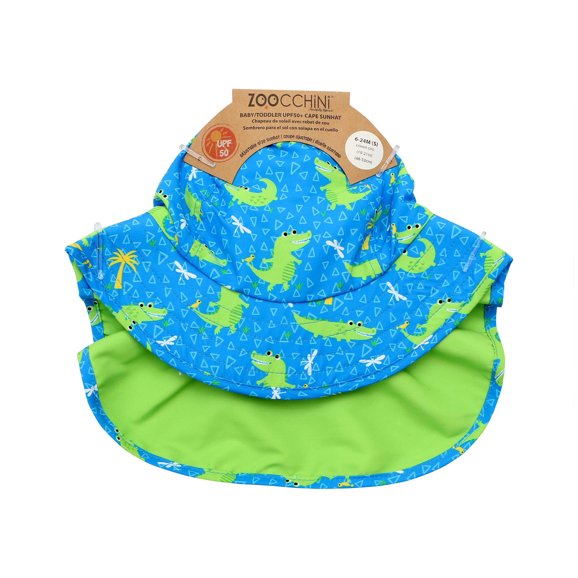 Baby/Toddler Cape Sunhat Aidan the Alligator