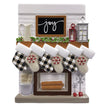 Fireplace Mantle Family Personalized Ornament