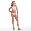 Tween Girls Asymmetrical Bikini | Palm Print