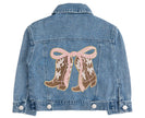 Cowgirl Cutie Patch Western Denim Jacket - Kids Clothing
