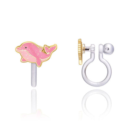 Clip On Earrings | Dazzling Dolphin Earrings for Summer