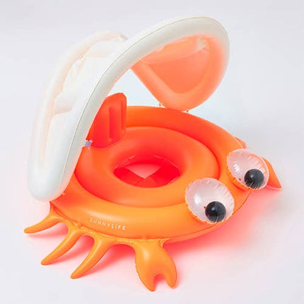 Baby Pool Float Sonny the Sea Creature Neon Orange