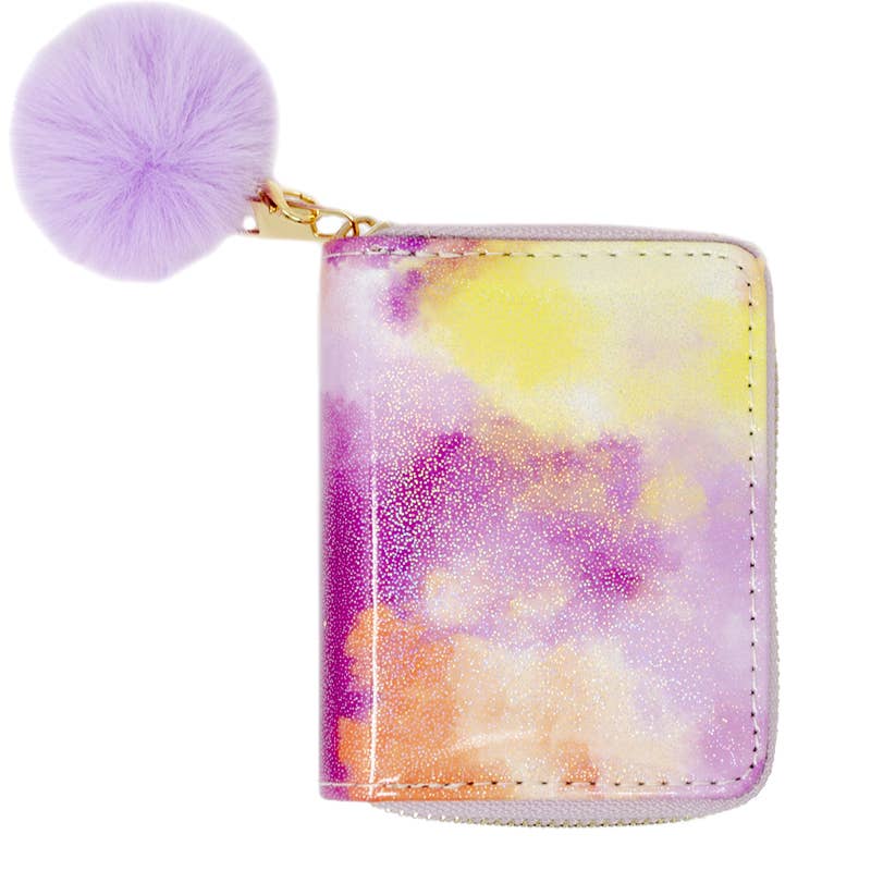 Shiny Tie Dye Wallet for Kids