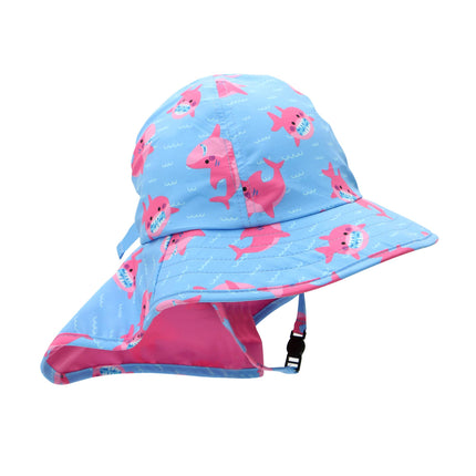Baby/Toddler Cape Sunhat Sophie the Shark