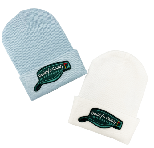 Daddy's Caddy Visor Patch Baby Golfer Newborn Hat