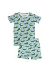 Short Sleeve Two Piece PJs - Alligators