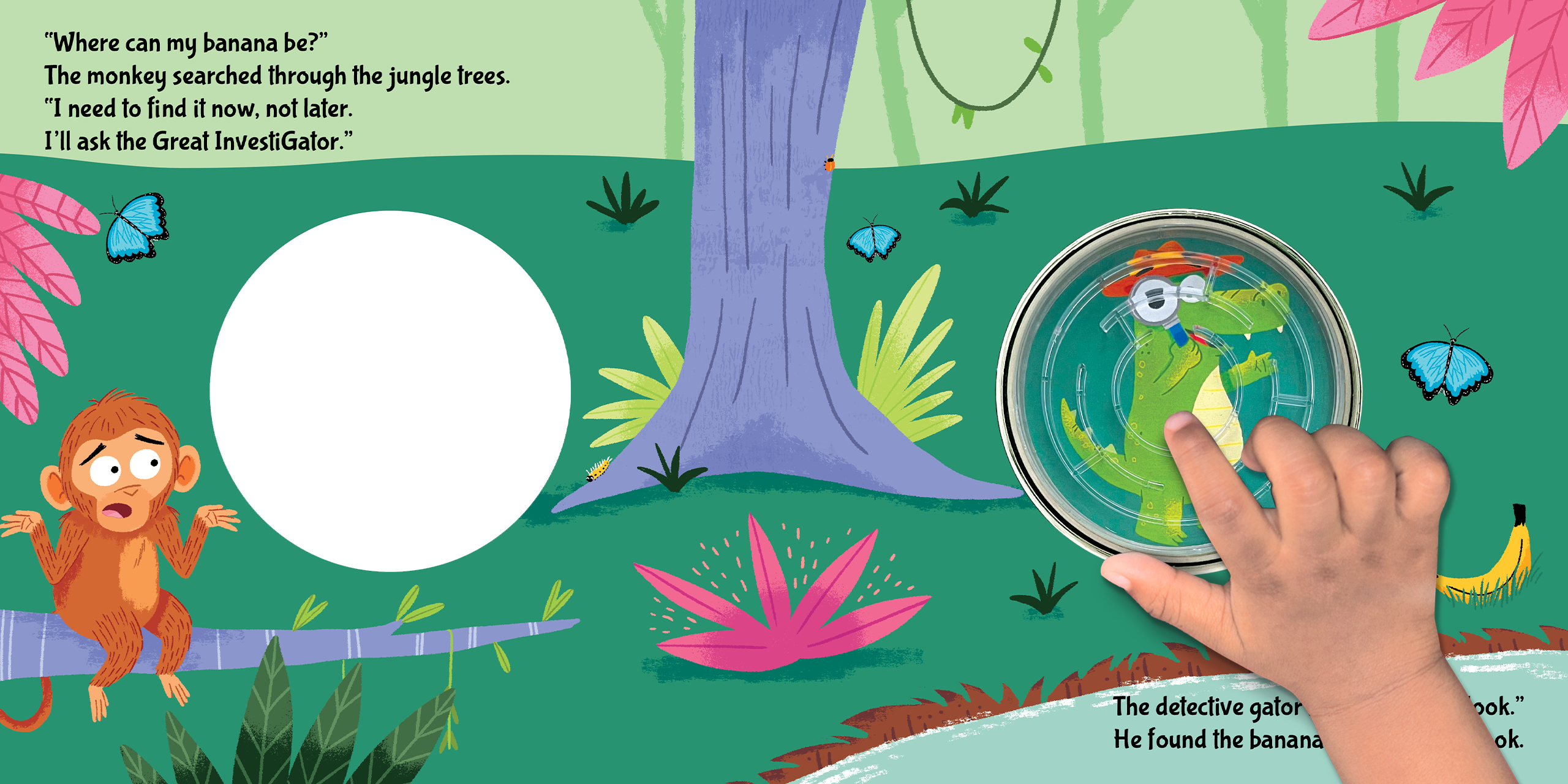 The Great InvestiGator- Children's Sensory Storybook with Touch and Fidget Bead Maze