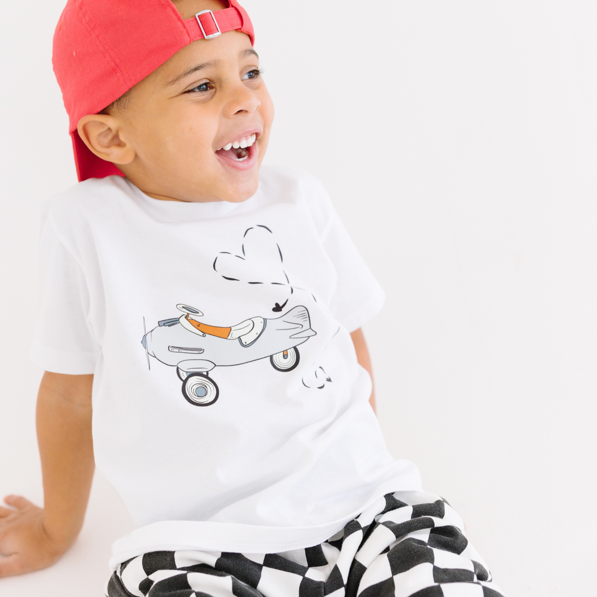 Love is in the Air Airplane Valentines Day Kids Shirt