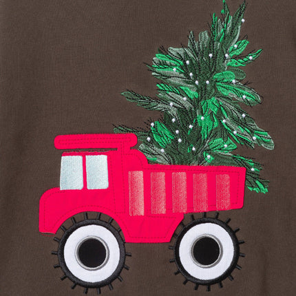 Kids Sweater & Twill Jogger Set | Holiday Truck