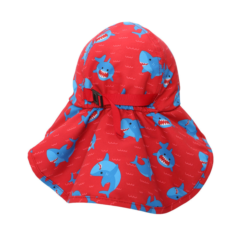 Baby/Toddler Cape Sunhat - Blue Shark