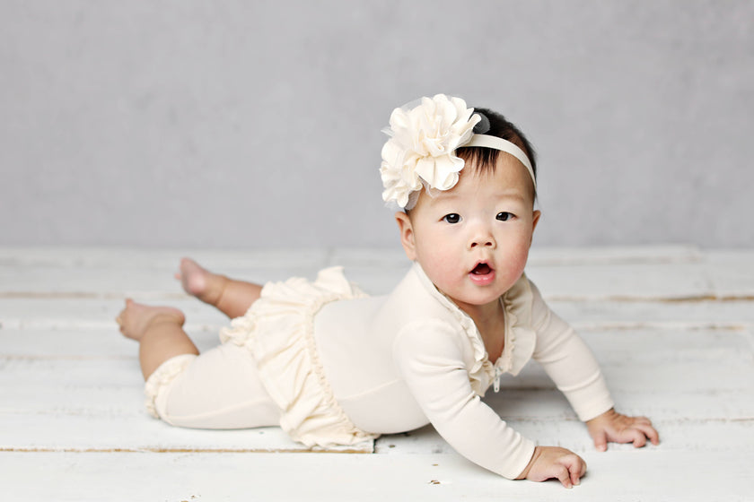 Eggnog Rose Headband