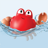 Bath Time for Little Crab - Children's Waterproof Hand Puppet Book and Swimming Toy