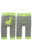 Green Dino Baby Boogie Tights