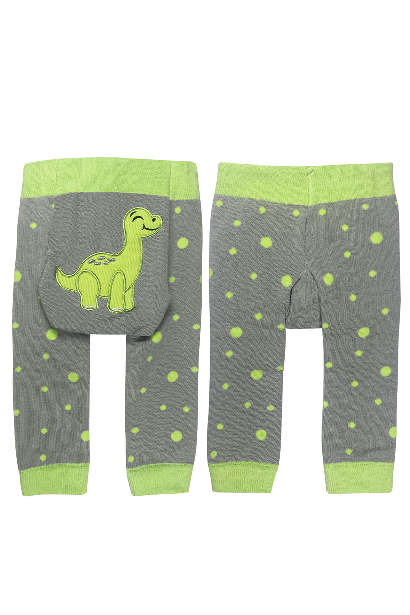 Green Dino Baby Boogie Tights