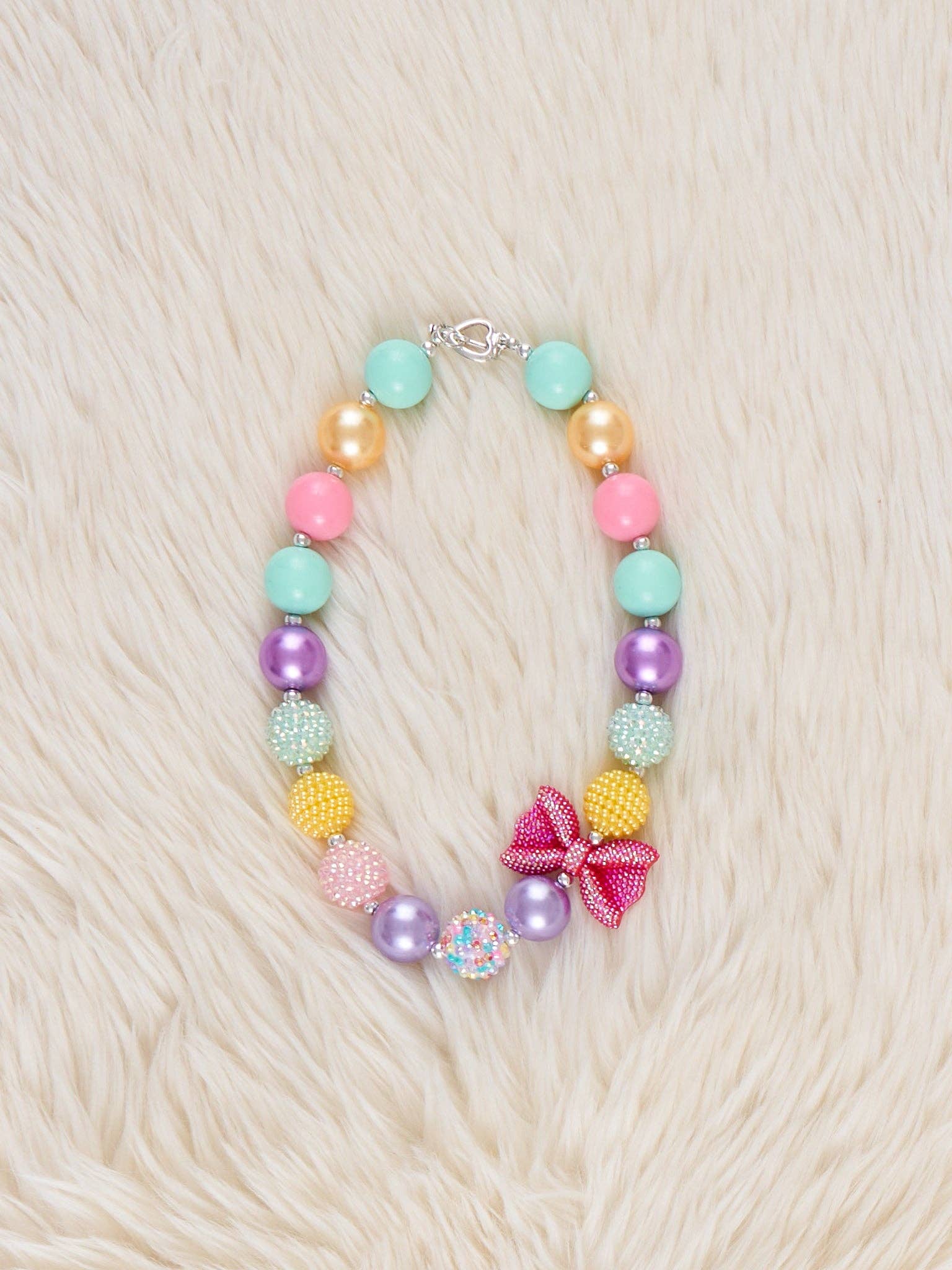 Sprinkle Bow Party Necklace