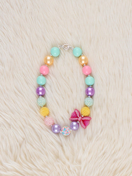 Sprinkle Bow Party Necklace