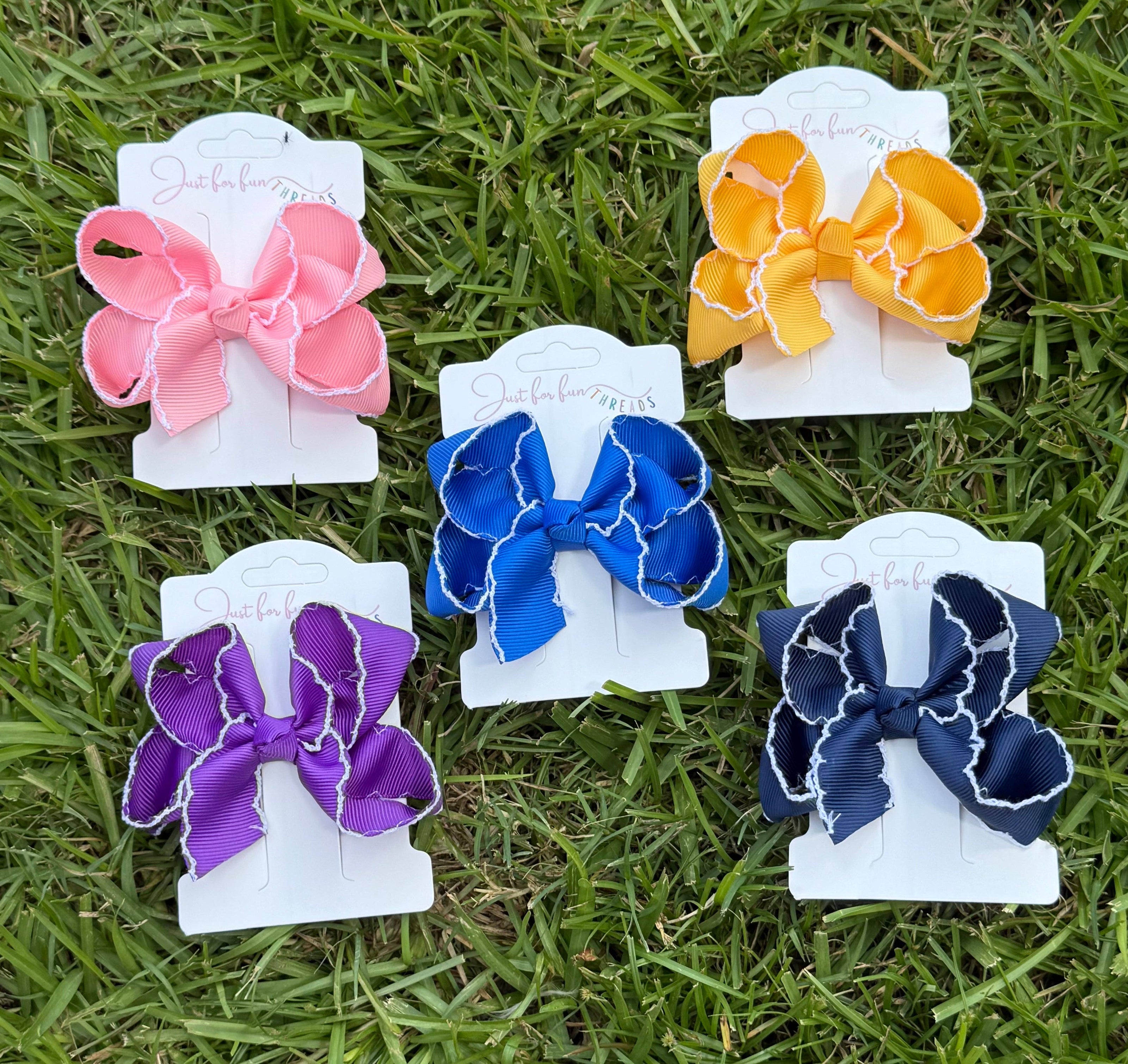 Tiny Fun Solid Hair Bows (4in)