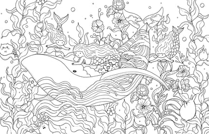 A Million Mermaids Coloring Book