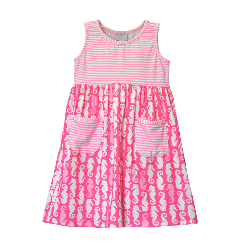 Kids UPF50+ Dahlia Sleeveless Dress with Pockets