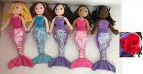 Mermaid w/ Lobster Doll Stuffed Animal (Pick Your Mermaid)