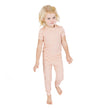 Pink Daisy Ribbed Bamboo Convertible Baby Pajama