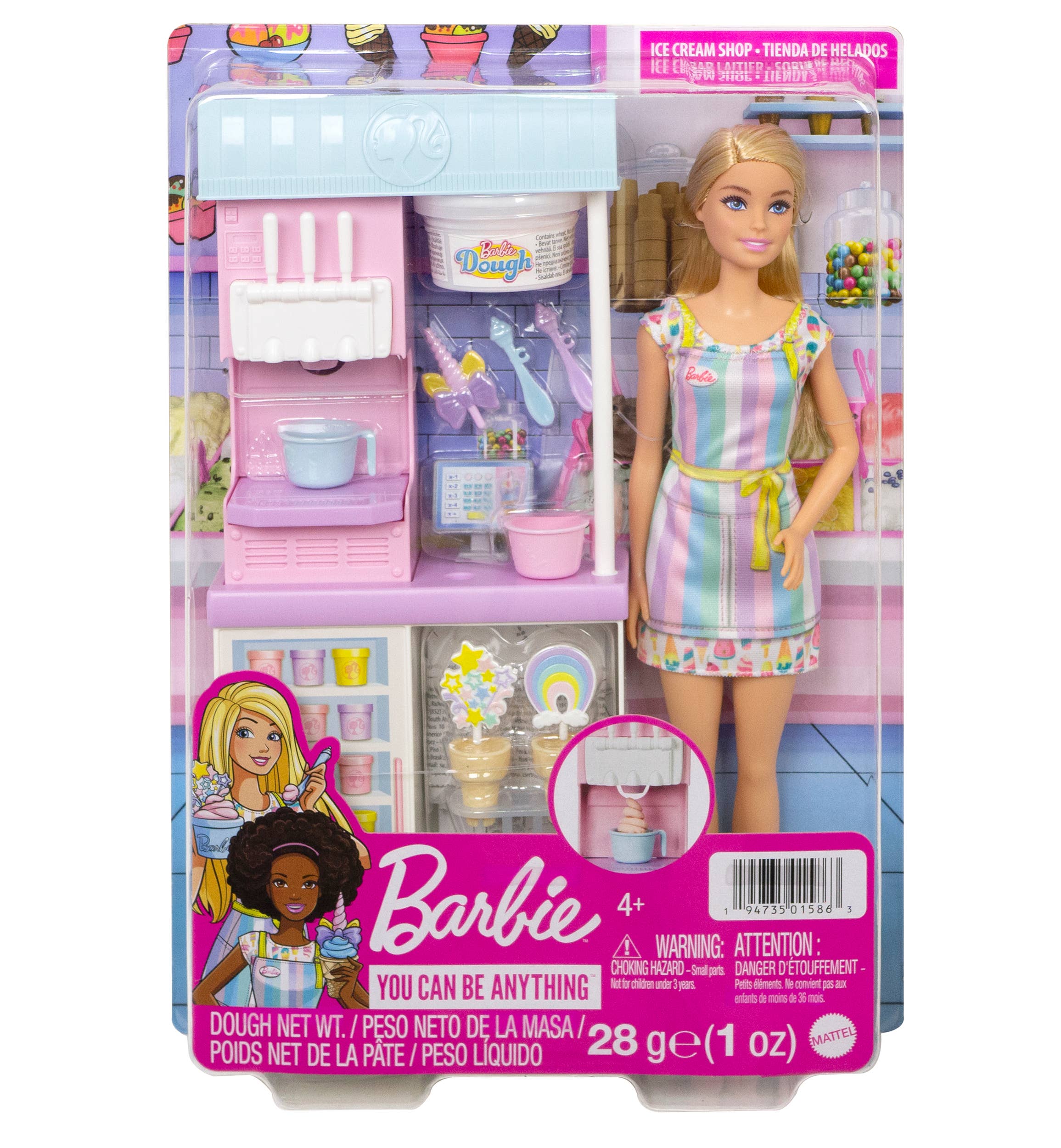 Barbie Ice Cream Shop Doll Playset