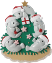 Manatee Family Decorating Tree Personalized Ornament
