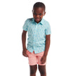 Kids Short Sleeve Buttondown Set | Geo Shark