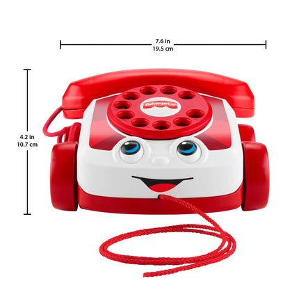 Fisher-Price Red Chatter Telephone Baby & Toddler Pull Toy