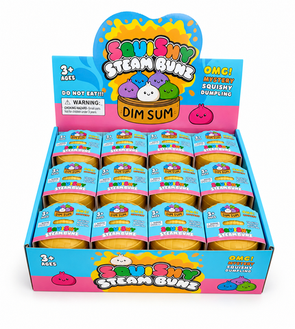 Mini Squishy Steam Bunz – Mystery Mini Dumplings Toy 2 1/4