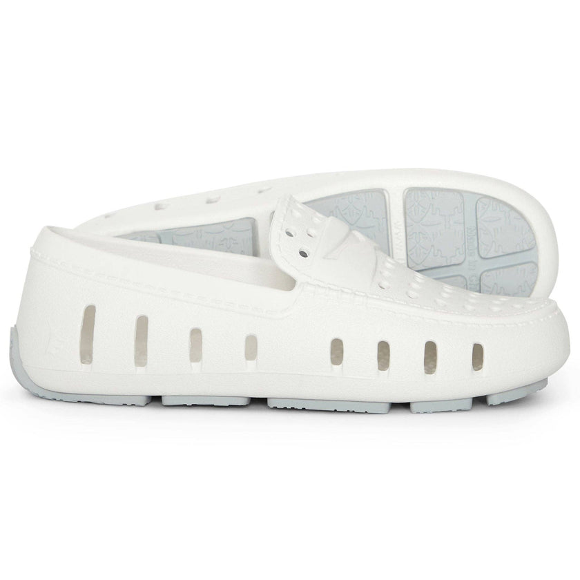 Bright White & Harbor Mist Gray Floafers