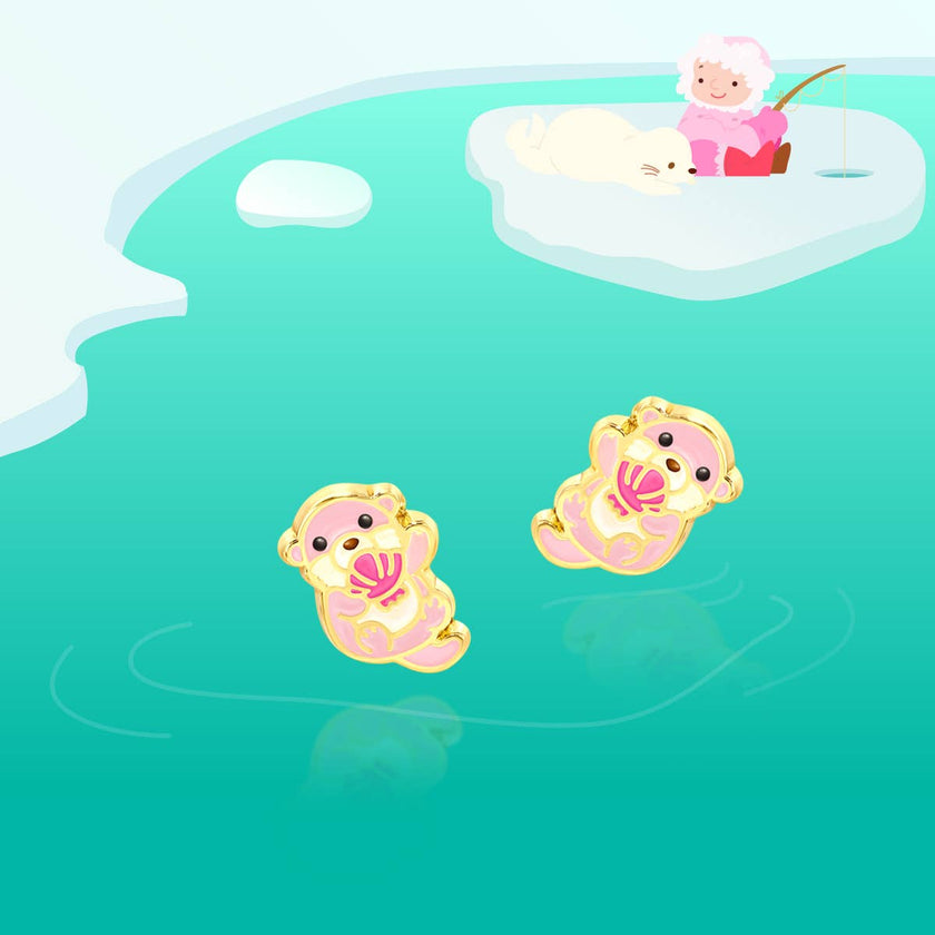 Otter this World | Hypoallergenic Stud Earrings for Girls