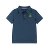 Boys Toddler Navy Pineapple Playful Pocket Polo Shirt
