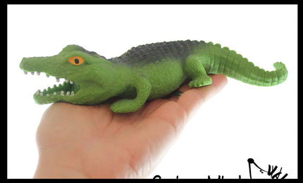 Sand Filled Alligator Crocodile Squishy Toy - Moldable Sensory, Stress
