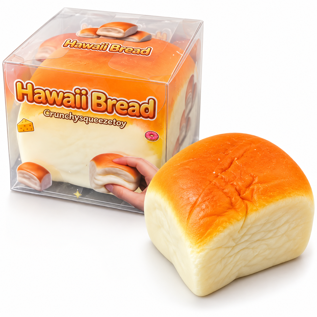 Hawaii Bread Crunchy Squishy Toy