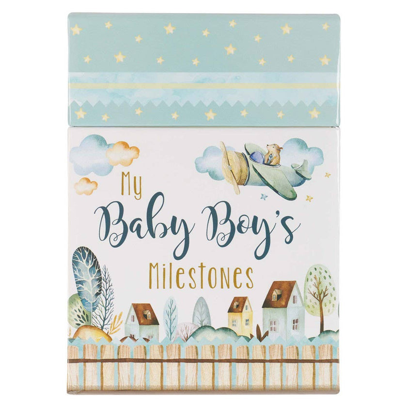 My Baby Boy's Milestone&nbsp;Cards offer 24 unique milestone cards to capture your baby boy’s first year in a truly memorable way.&nbsp;